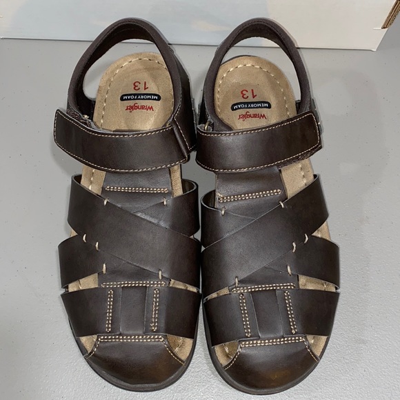 wrangler memory foam sandals